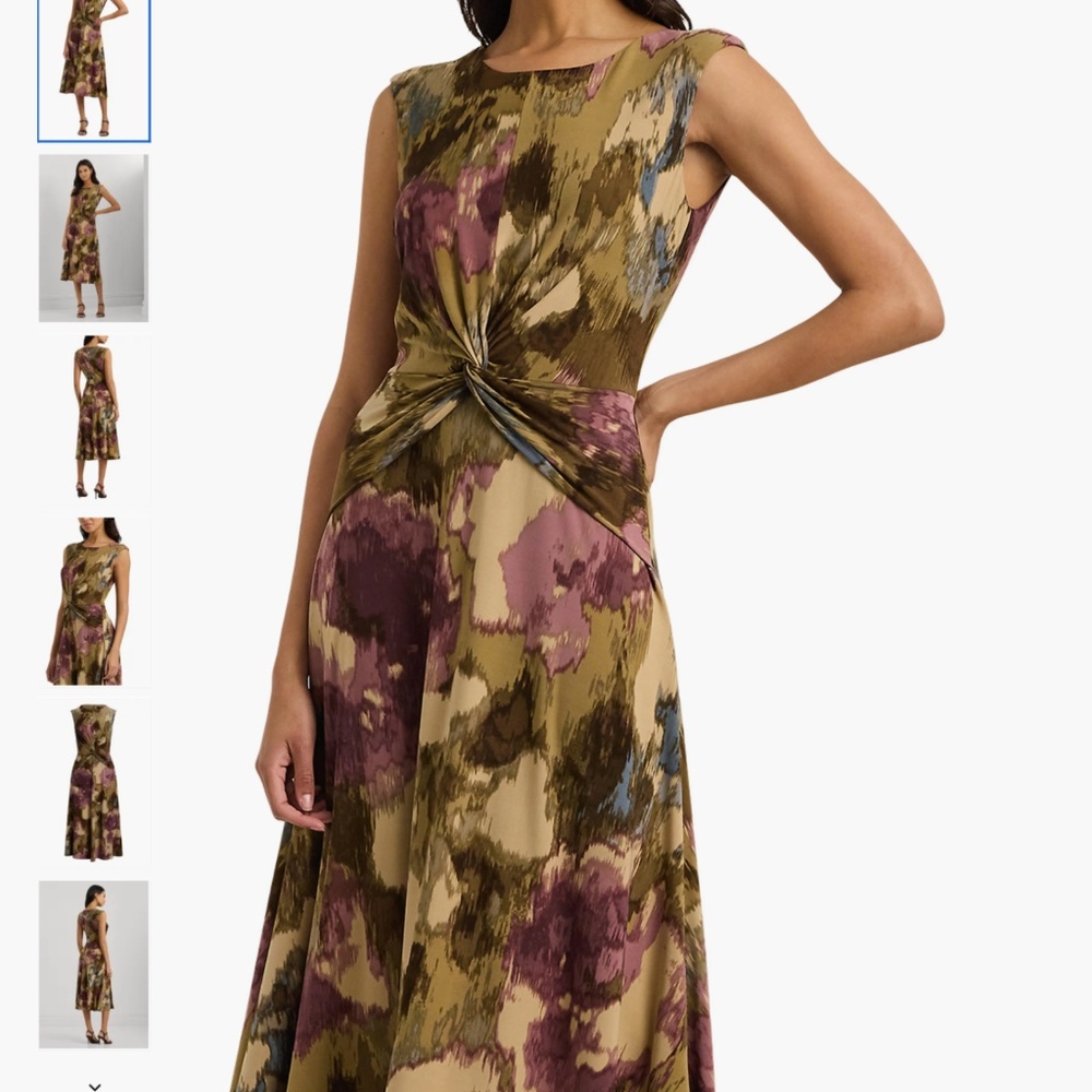 Lauren Ralph Lauren Front Twist Jersey Dress, size 14